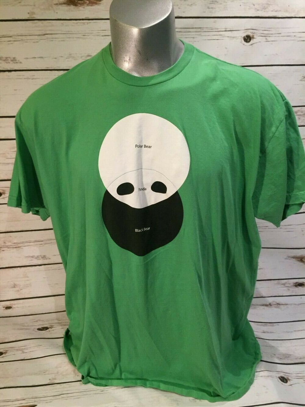 Shirt Woot Humor - Polar Bear Black Bear Yin Yang Black White Balance 3X